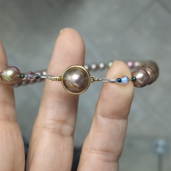 "Pretty in Pink💕" Pearl Neclace📿 - Picture 2 of 8